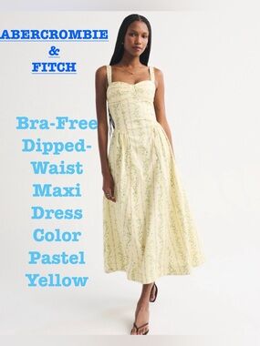 Abecrombie & Fitch Bra-Free Dipped-Waist Maxi Dress Updated pictures